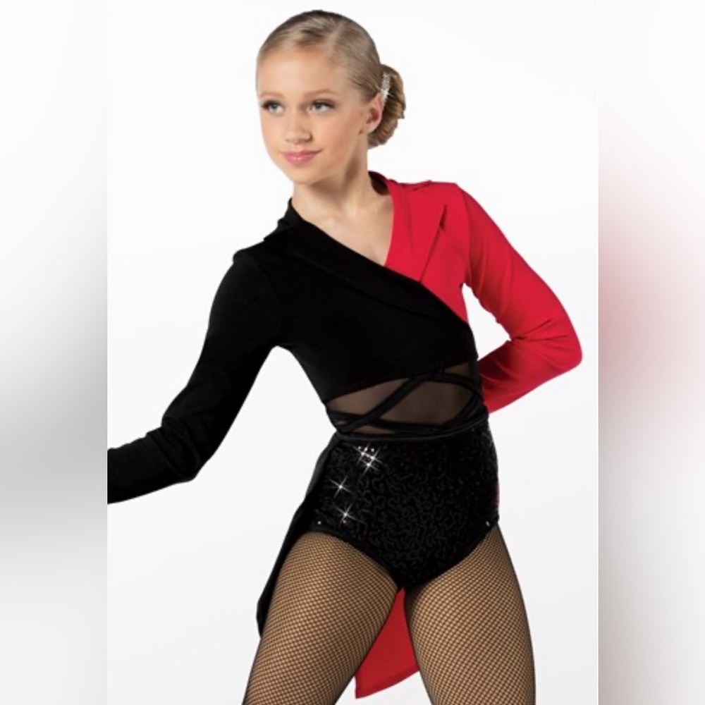 Black and Red Dance Costume